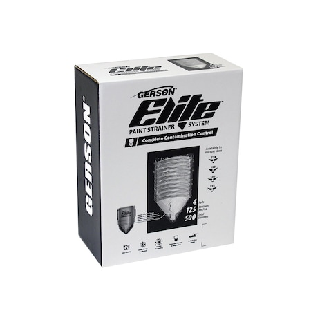 Gerson Elite Paint Strainer - 260 Micron Medium Orange Mesh, 125-Count, Case of 4, 500PK 010714R